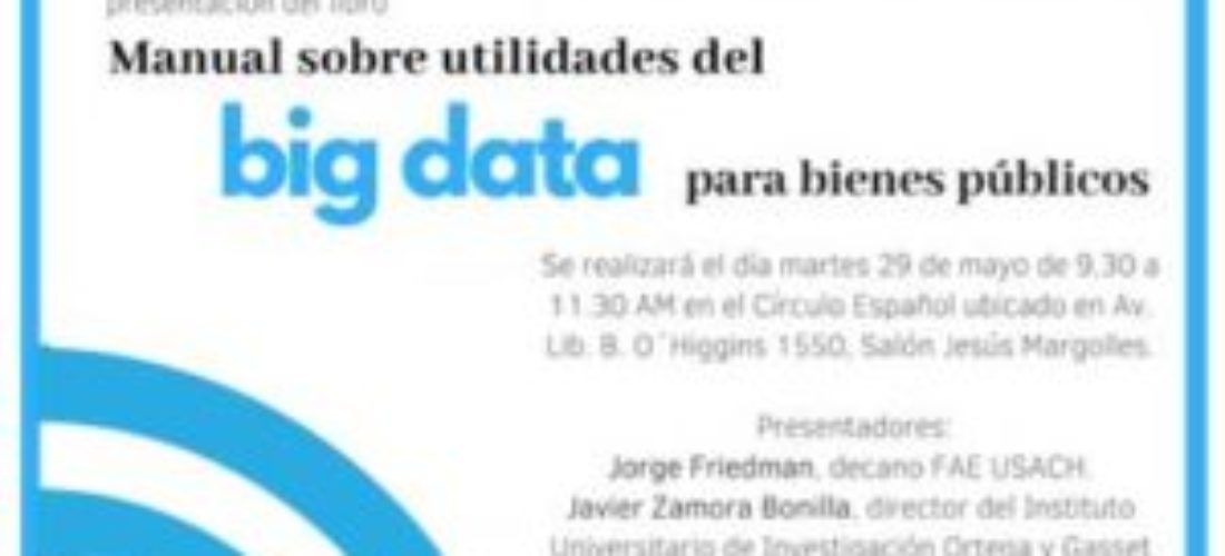 Presentación en Santiago de Chile de nuestro "Manual sobre utilidades de big data para bienes públicos"