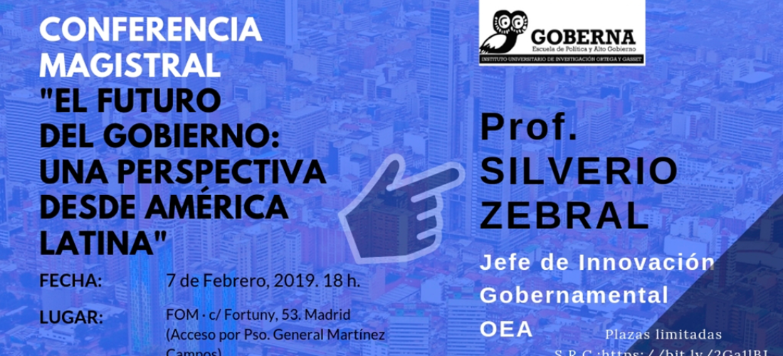 Conferencia magistral del prof. Silverio Zebral: "El futuro del Gobierno: una perspectiva desde América Latina"