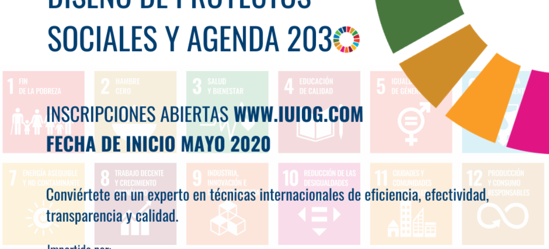Novedad: Curso de Experto en diseño de proyectos sociales y Agenda 2030