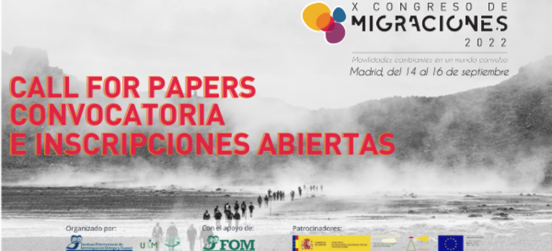 Del 14 al 16 de septiembre se realiza el X Congreso de Migraciones 2022 en Madrid